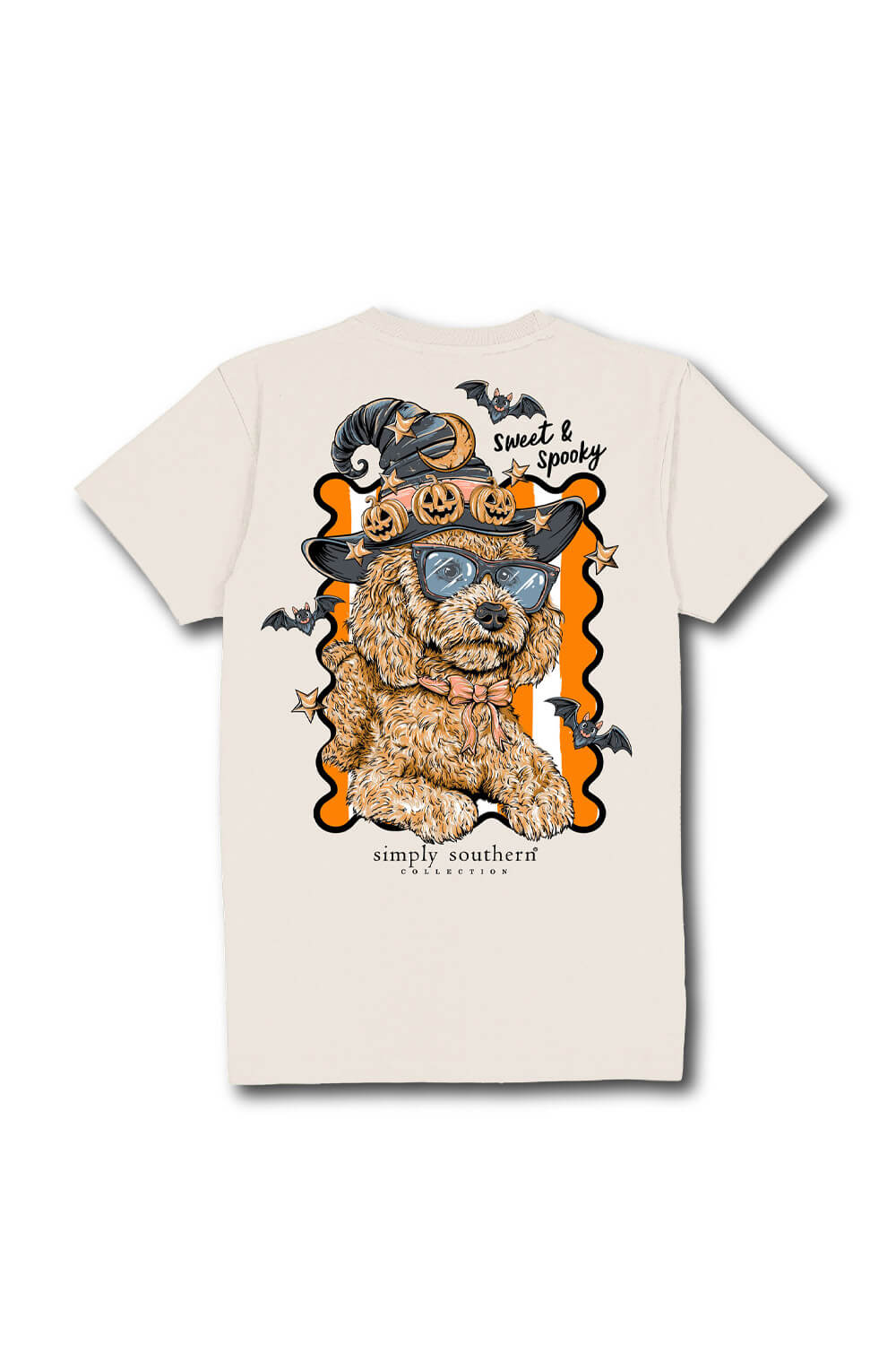 Simply Southern Sweet & Spooky T-Shirt for Women in Whisper White | SS-SWEETSPKY-WISP - Image 3