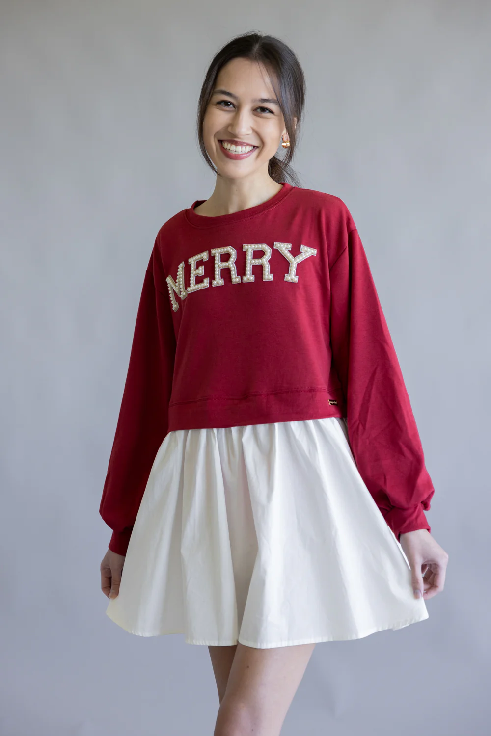 Simply Southern Twyla Merry Dress for Women in Red | PP-0225-DRS-TWYLA-MERRY - Image 3