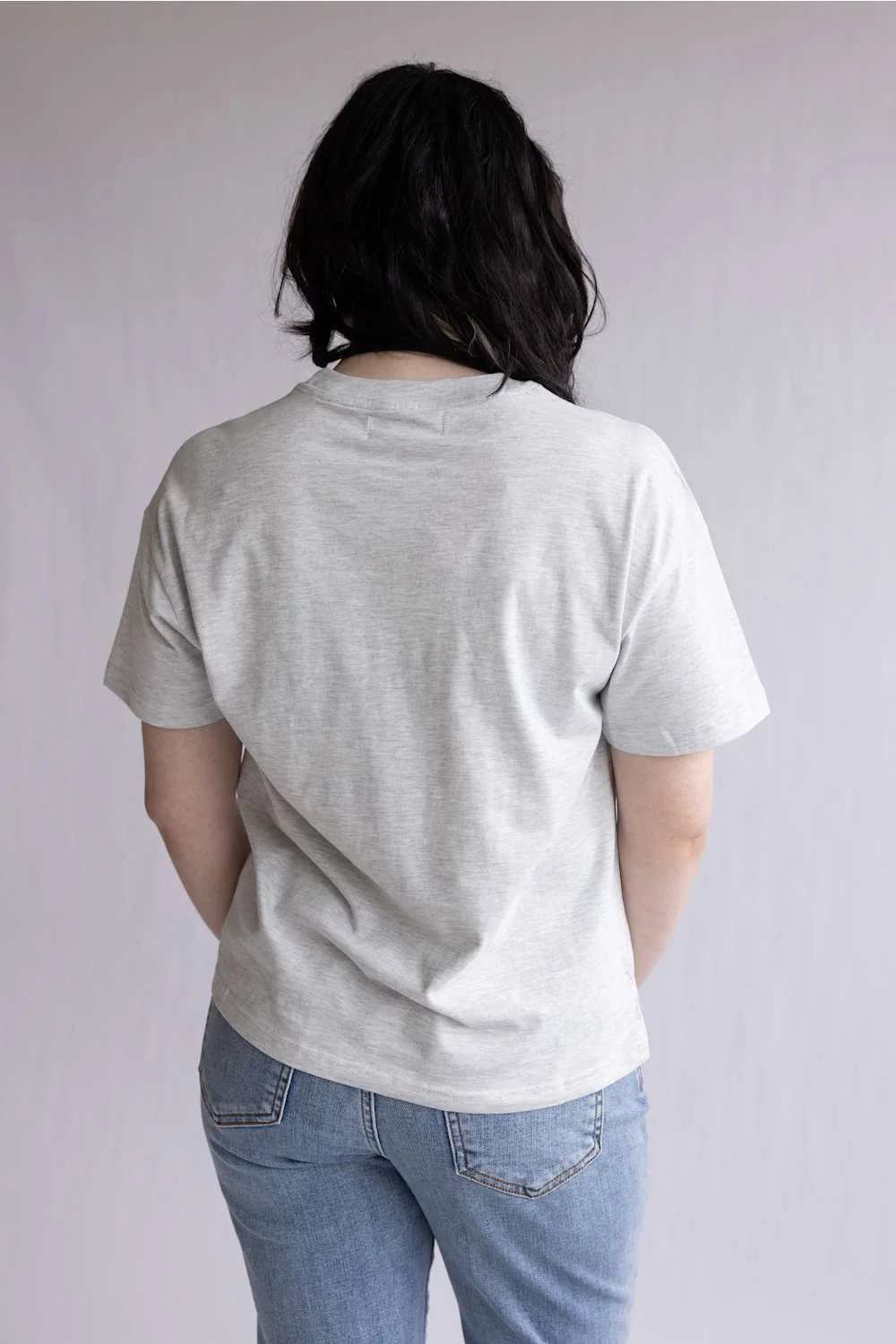 Simply Southern USA Applique T-Shirt for Women in Light Heather | PP-0126-TEE-USA-APPL-LGHTR - Image 3
