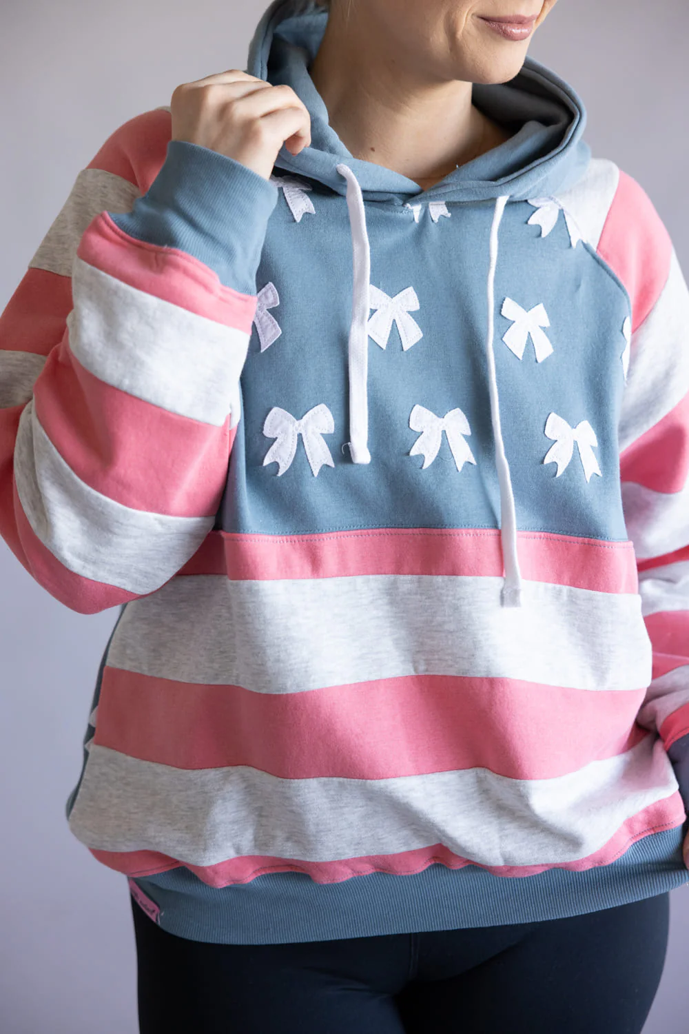 Simply Southern USA Patch Hoodie for Women in Multi | PP-0126-HD-PATCH-USA - Image 5