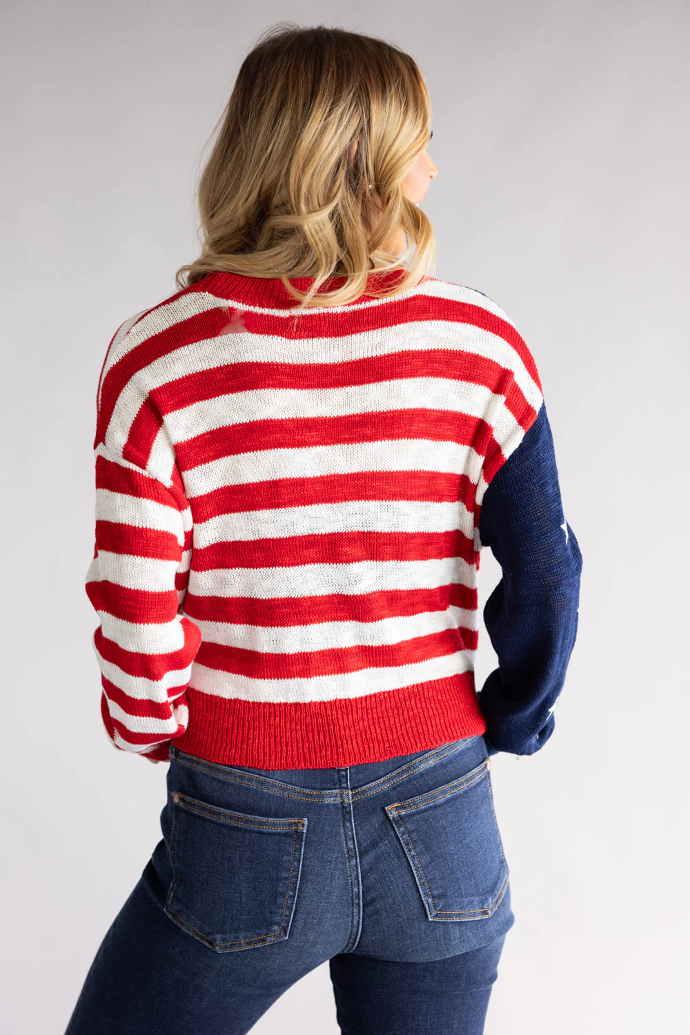 Simply Southern USA Sweater for Women in Red/White | PP-0126-SWTR-USA - Image 4