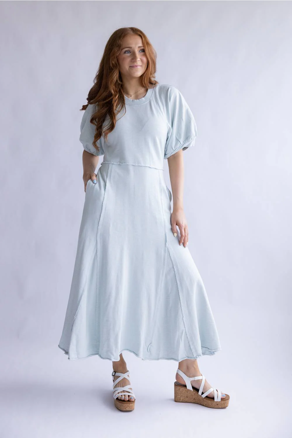 Simply Southern Washed Dress for Women in Mist | PP-0126-DRS-WSHD-MIST - Image 4