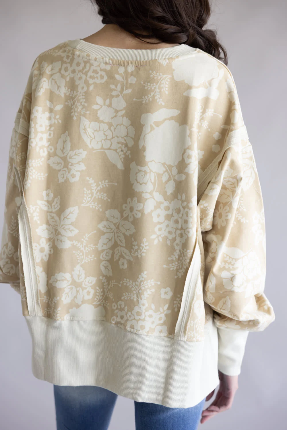 Simply Southern Washed Flag Pullover for Women in Tan | PP-0126-PLOVR-WSHD-FLAG - Image 2