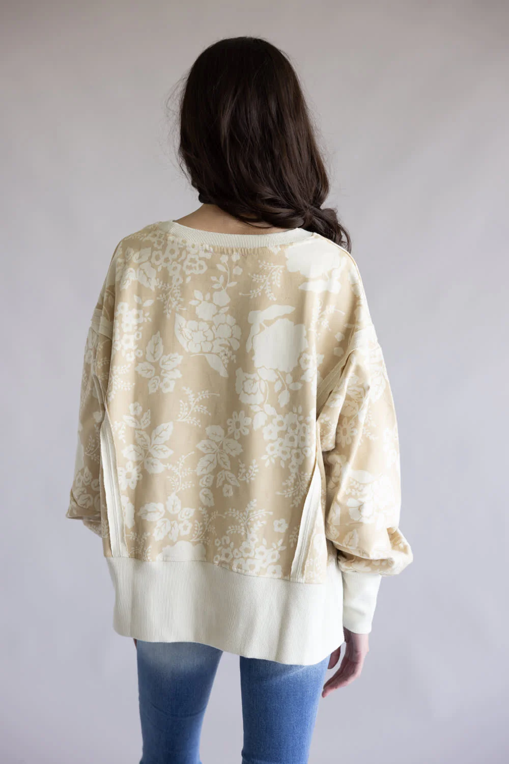 Simply Southern Washed Flag Pullover for Women in Tan | PP-0126-PLOVR-WSHD-FLAG - Image 4