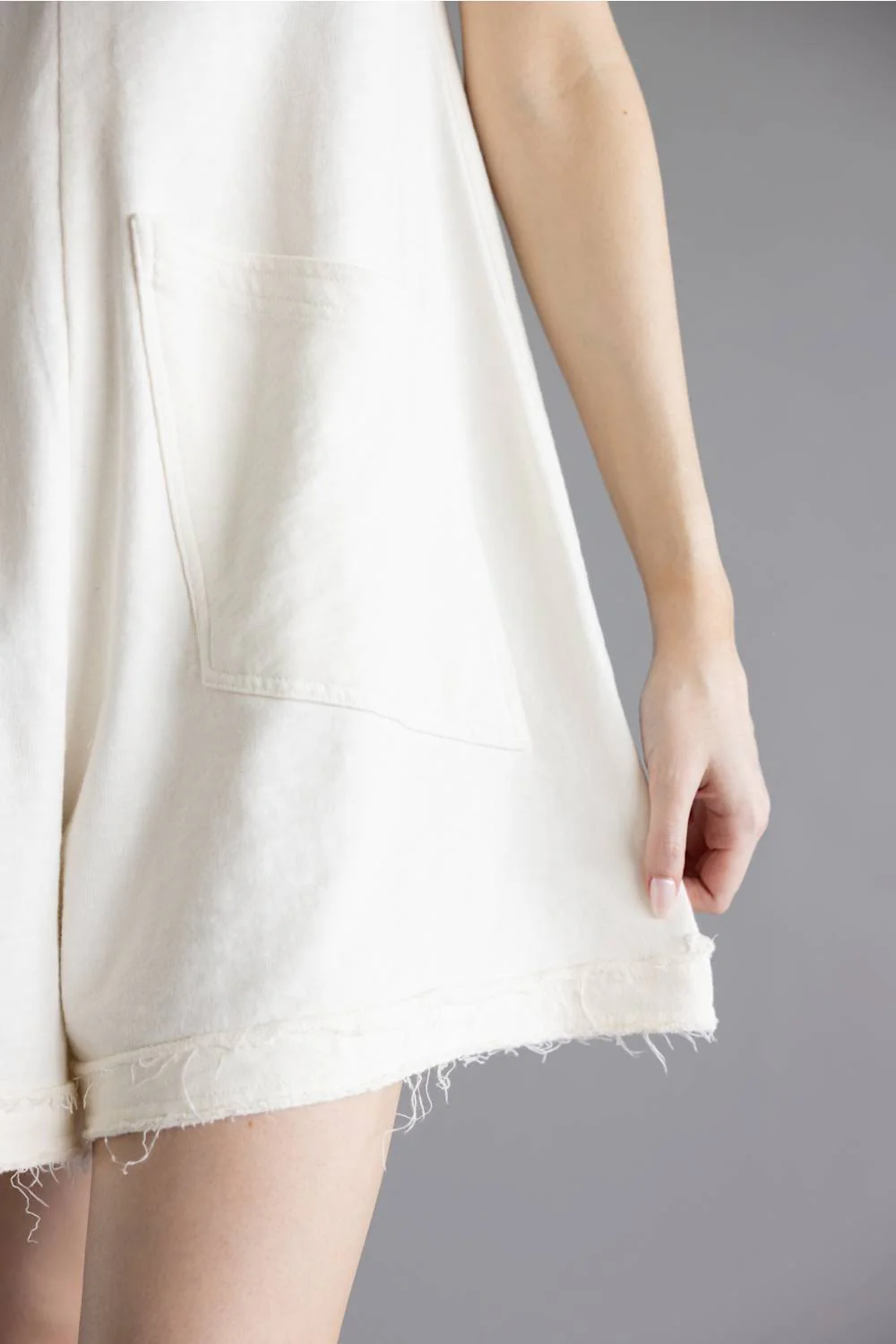 Simply Southern Washed Romper for Women in Pearl | PP-0126-RMPR-WSHD-PKT-PEARL - Image 3