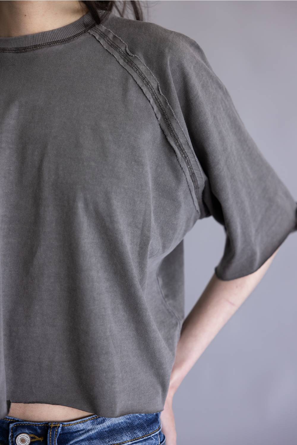 Simply Southern Washed T-Shirt for Women in Grey | PP-0126-TEE-WSHD-DKGRY - Image 2