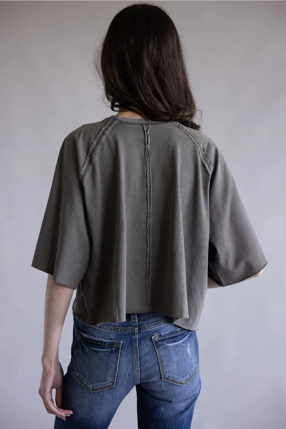 Simply Southern Washed T-Shirt for Women in Grey | PP-0126-TEE-WSHD-DKGRY - Image 3