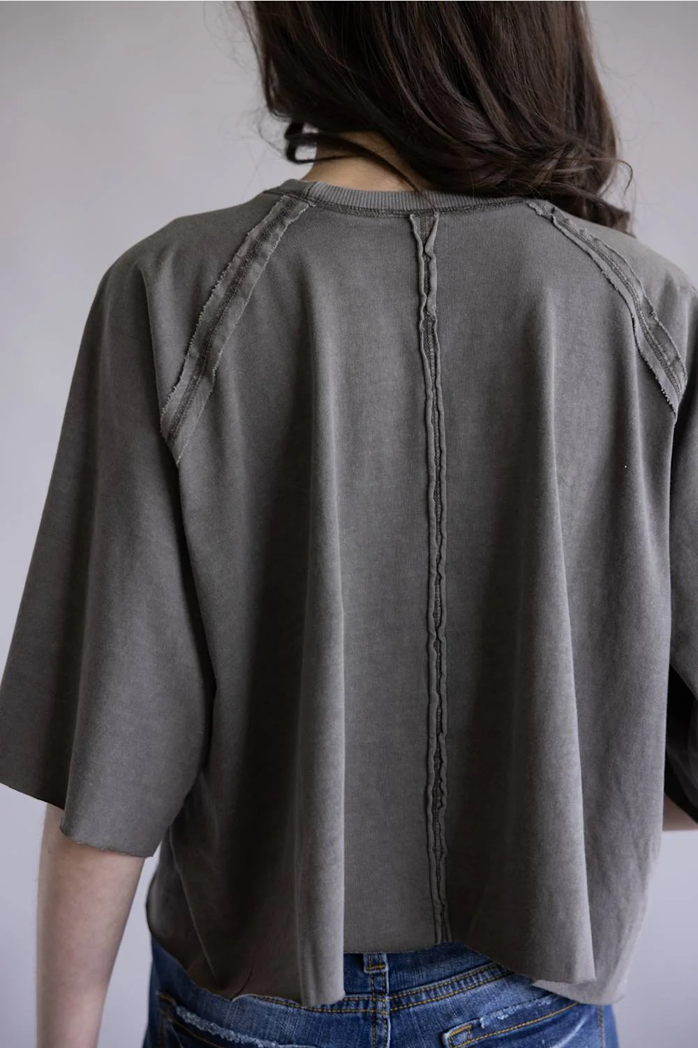 Simply Southern Washed T-Shirt for Women in Grey | PP-0126-TEE-WSHD-DKGRY - Image 4