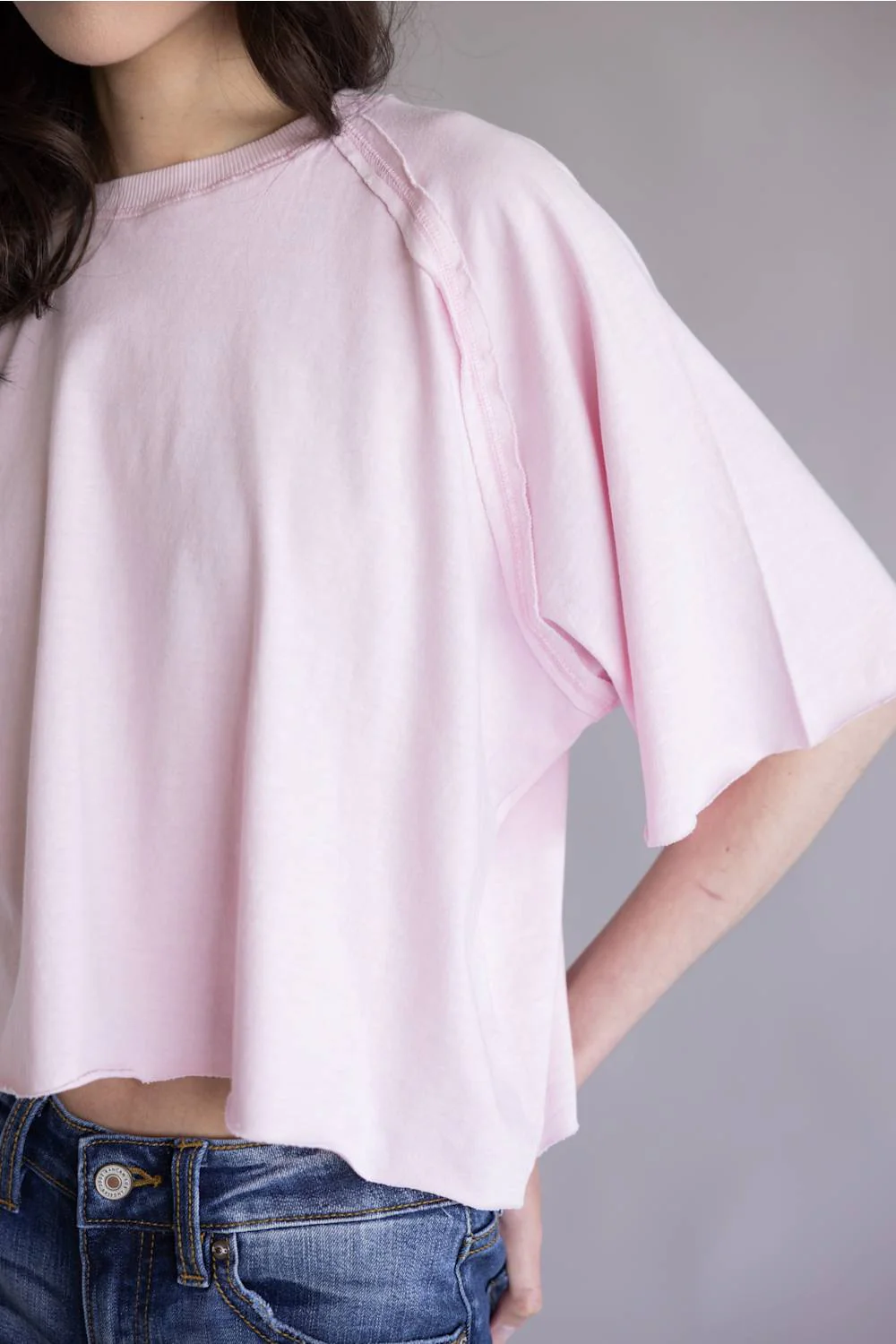 Simply Southern Washed T-Shirt for Women in Rose | PP-0126-TEE-WSHD-ROSE - Image 2