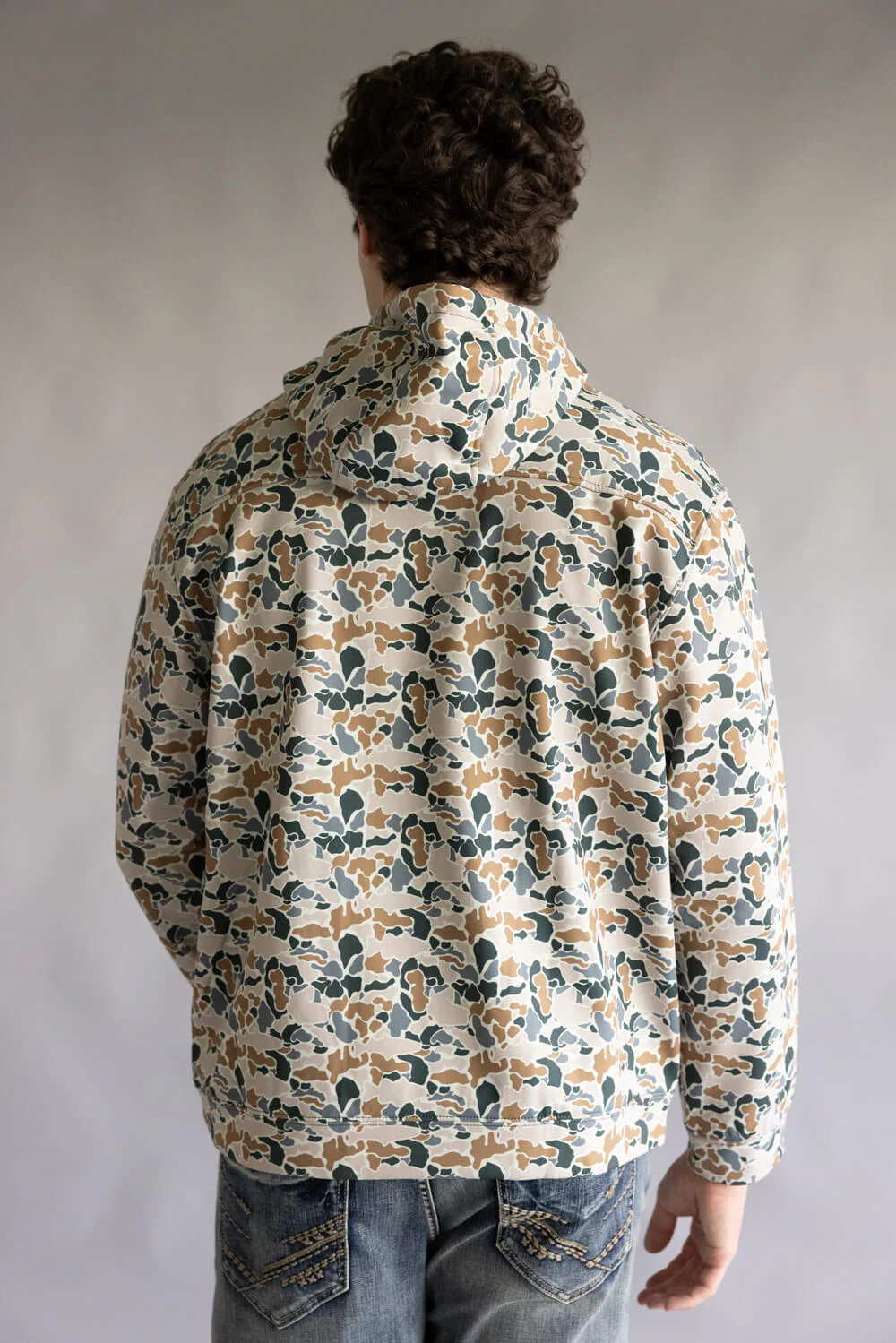 Simply Southern William Camo Fleece Hoodie for Men | 0225-MN-HD-WILLIAM-CAMOLT - Image 2