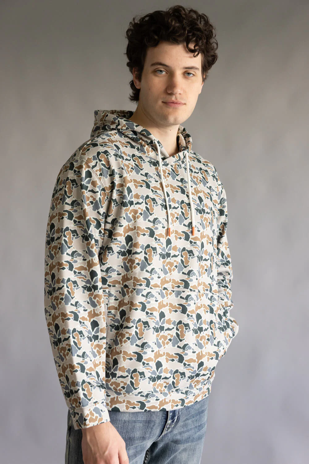 Simply Southern William Camo Fleece Hoodie for Men | 0225-MN-HD-WILLIAM-CAMOLT - Image 3