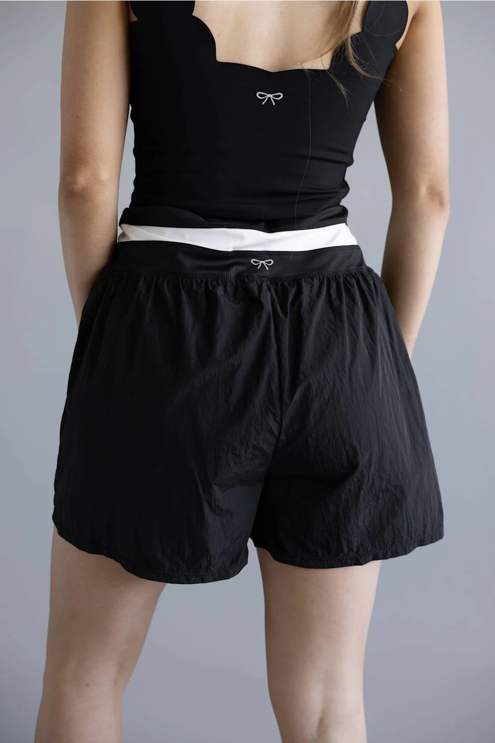 Simply Southern Wrap Lounge Shorts for Women in Black | PP-0126-SHORT-WRAP-BLK - Image 4
