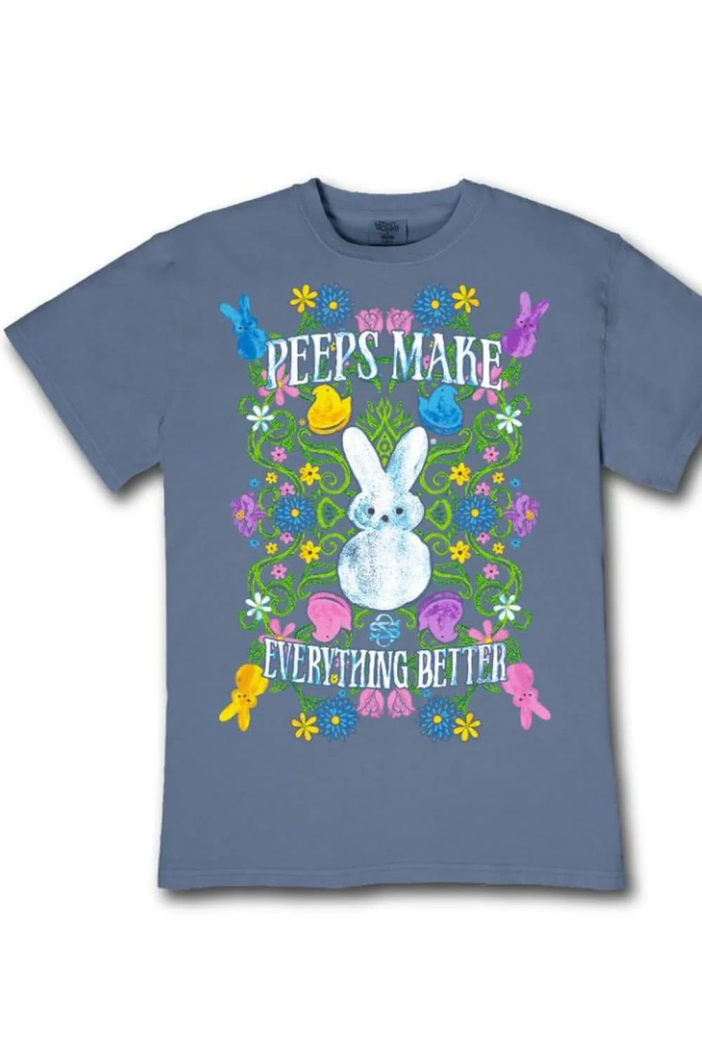 Simply Southern x Peeps Youth Vintage Mineral Wash T-Shirt for Girls in Overcast | YTH-PEEPS-VINTAGE-OVRCST - Image 2