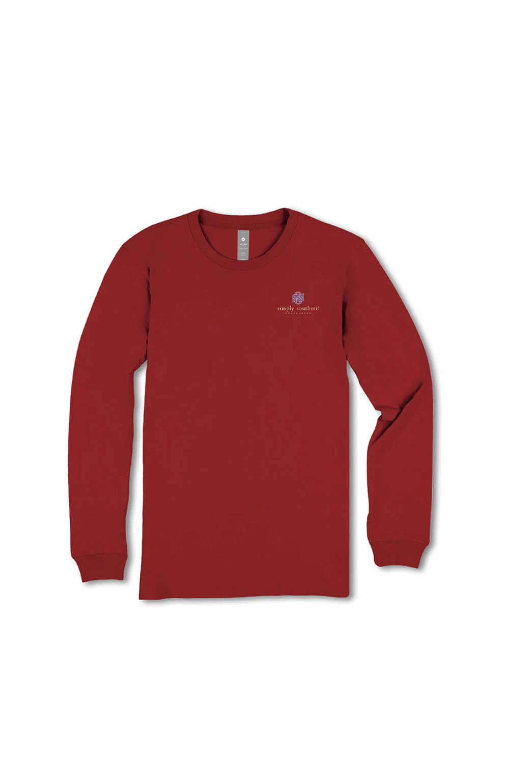 Simply Southern Youth Follow the Word Long Sleeve T-Shirt for Girls in Carmine | YTH-LS-FOLLOW-CARMINE - Image 2