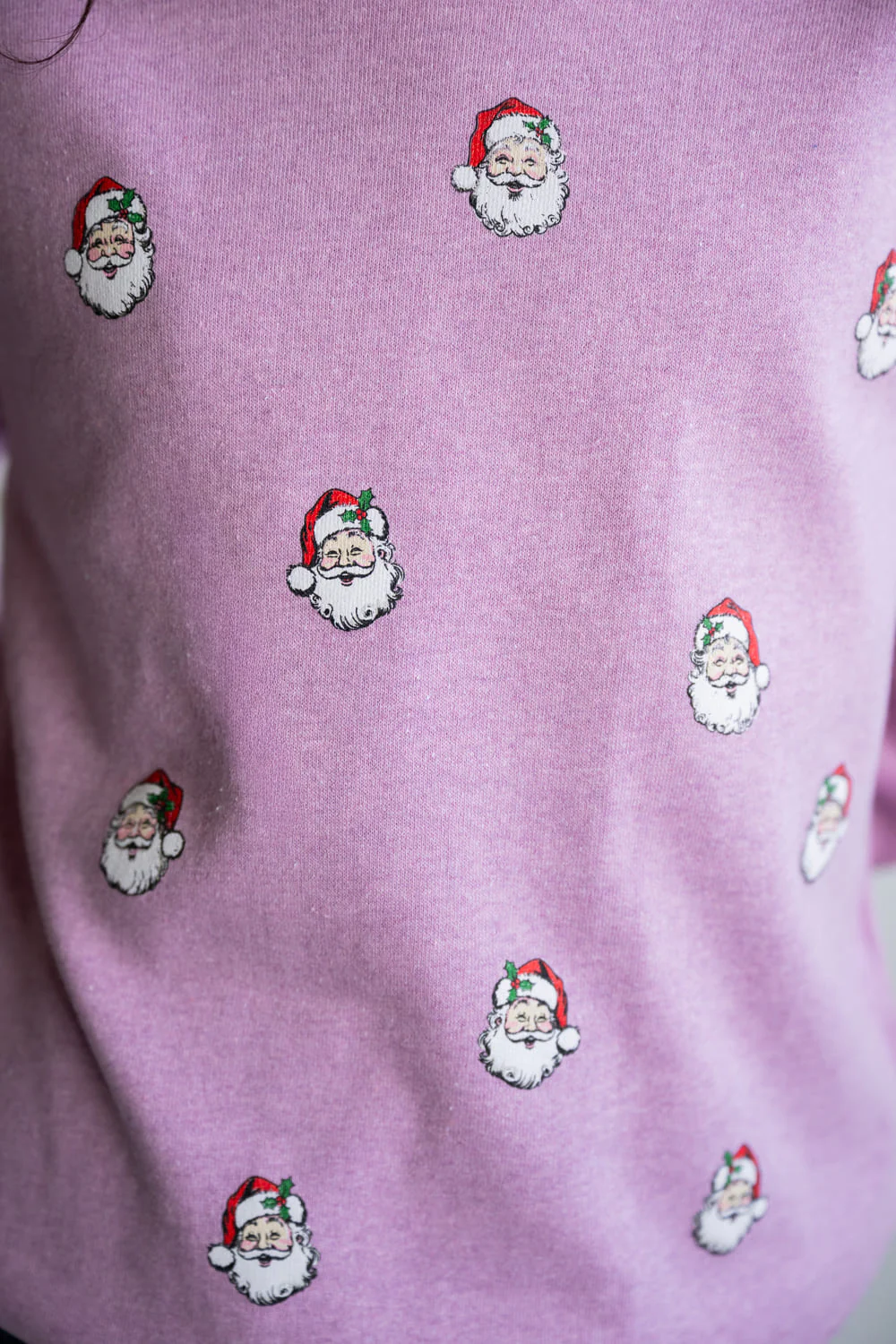 Simply Southern Youth Santa Crewneck for Girls in Pink | YTH-CREW-SANTA-BBLGUM - Image 4
