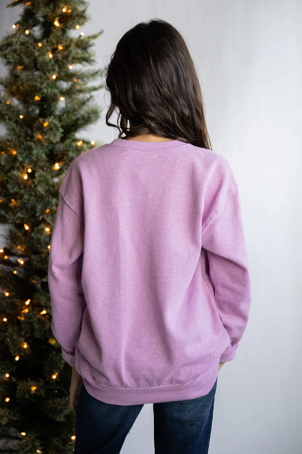 Simply Southern Youth Santa Crewneck for Girls in Pink | YTH-CREW-SANTA-BBLGUM - Image 5