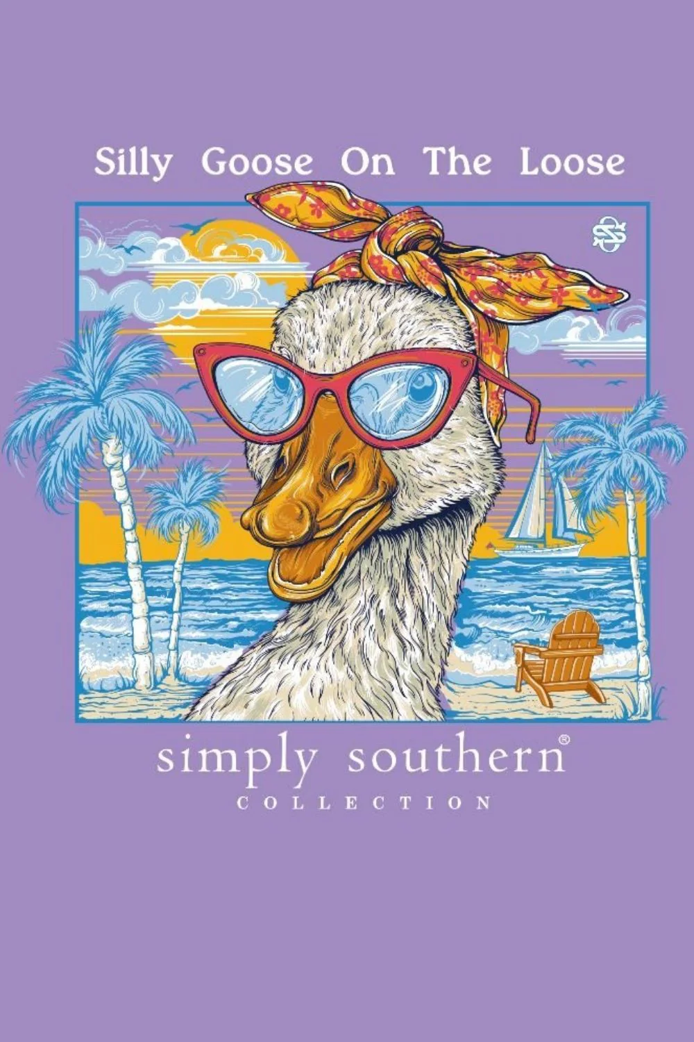 Simply Southern Youth Silly Goose on the Loose T-Shirt for Girls in Grape | YTH-SS-GOOSE-GRAPE - Image 4
