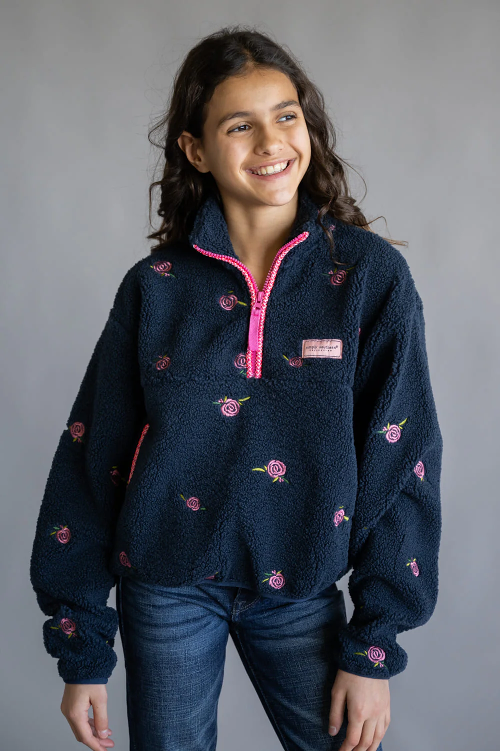 Simply Southern Youth Taylor ½ Zip Pullover for Girls - Image 3