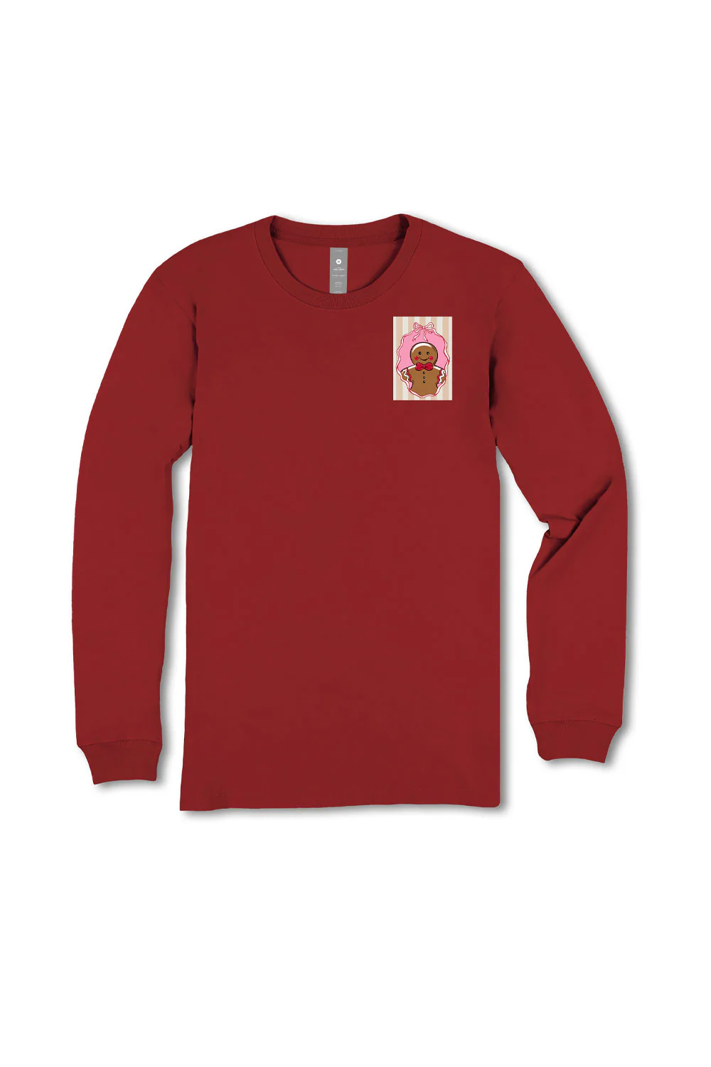 Simply Southern Youth Tis The Season Long Sleeve T-Shirt for Girls in Red | YTH-LS-STAMPS-CARMINE - Image 2