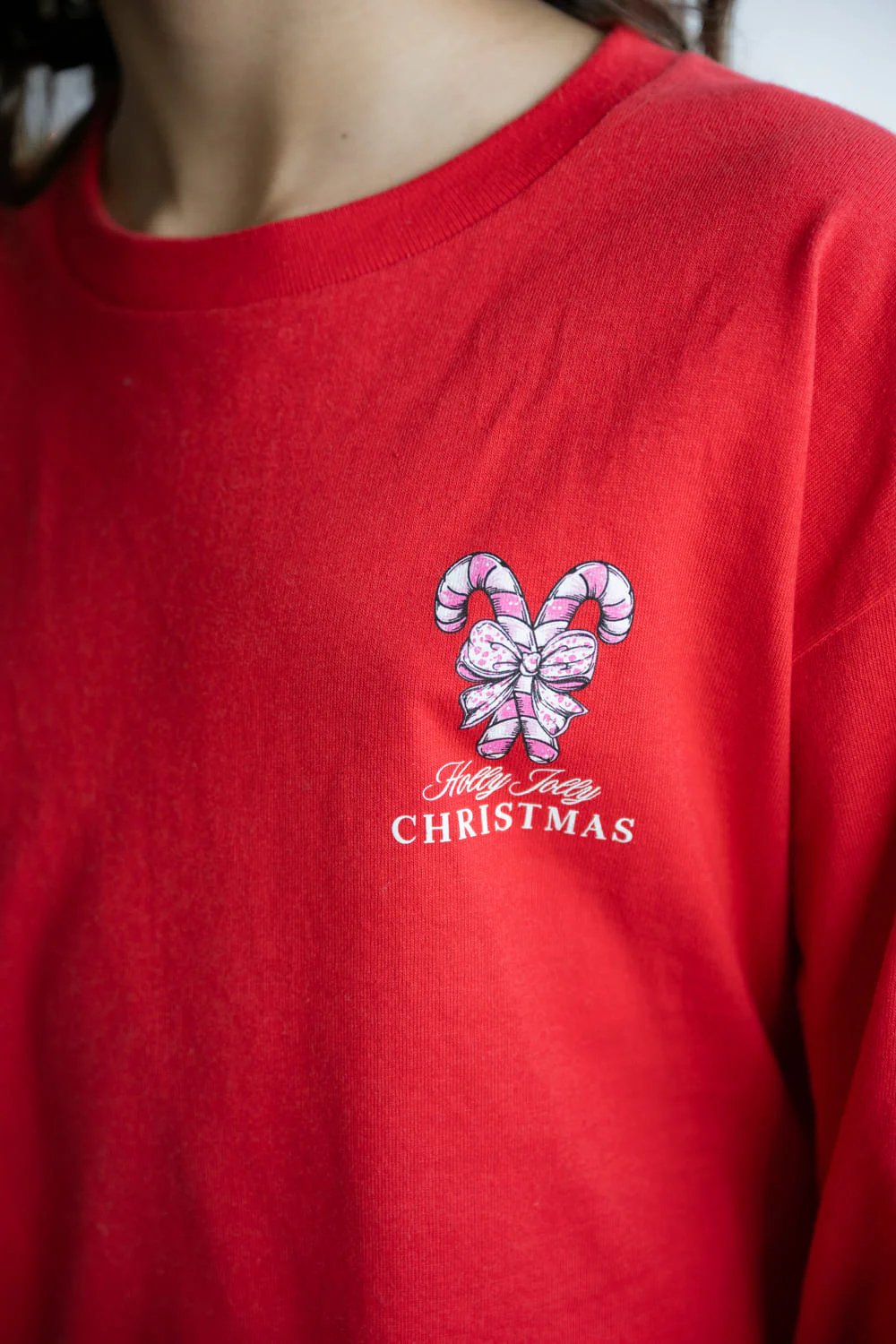 Simply Southern Youth Tree Long Sleeve T-Shirt for Girls in Red | YTH-LS-TREE-RED - Image 6