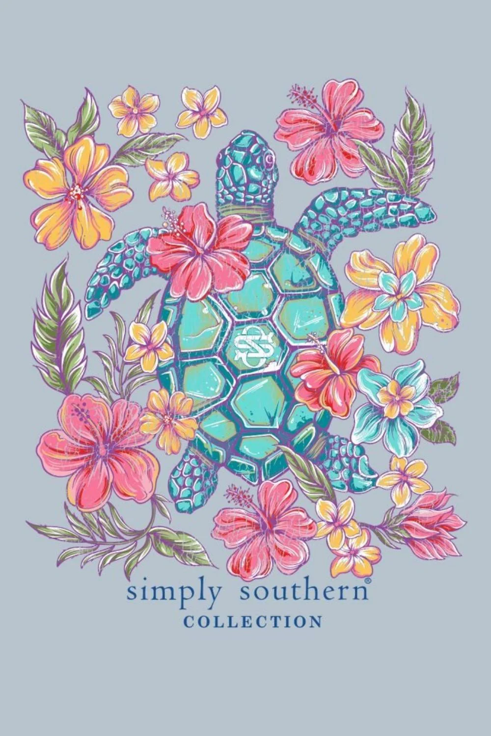 Simply Southern Youth Turtle Mineral Wash T-Shirt for Girls in Ashen | YTH-MINWASH-TURTLE-ASHEN - Image 4
