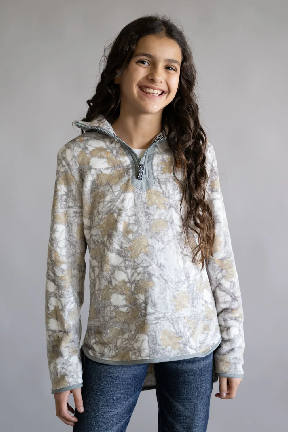 Simply Southern Youth ¼ Zip Fleece Pullover for Girls - Image 2