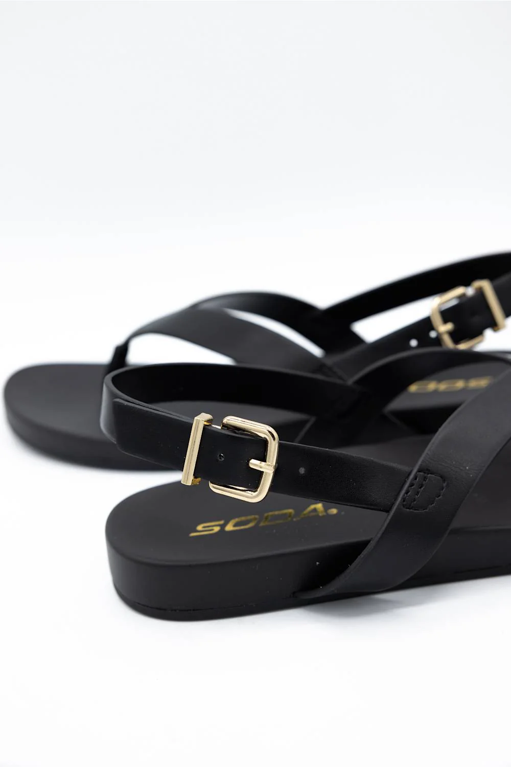 Soda Anila Sandals for Women in Black | ANILA-S BLACK - Image 2