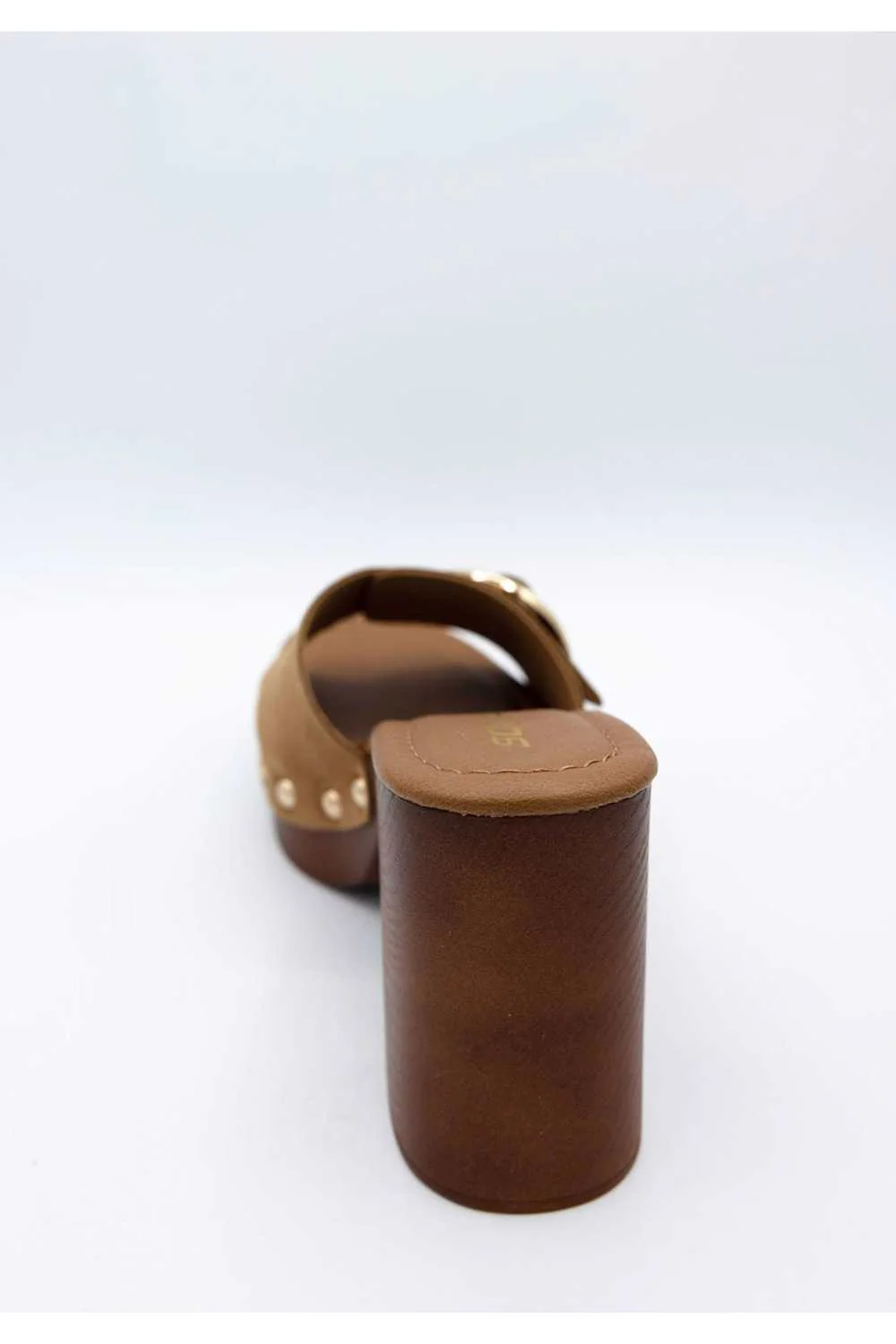 Soda Citrus Platform Block Heels for Women in Tan | CITRUS-S TAN - Image 4