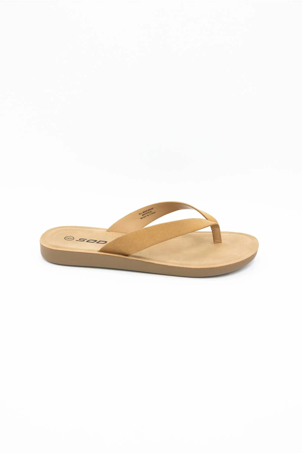 Soda Ella Flip Flops for Women in Tan | ELLA-M TAN - Image 3