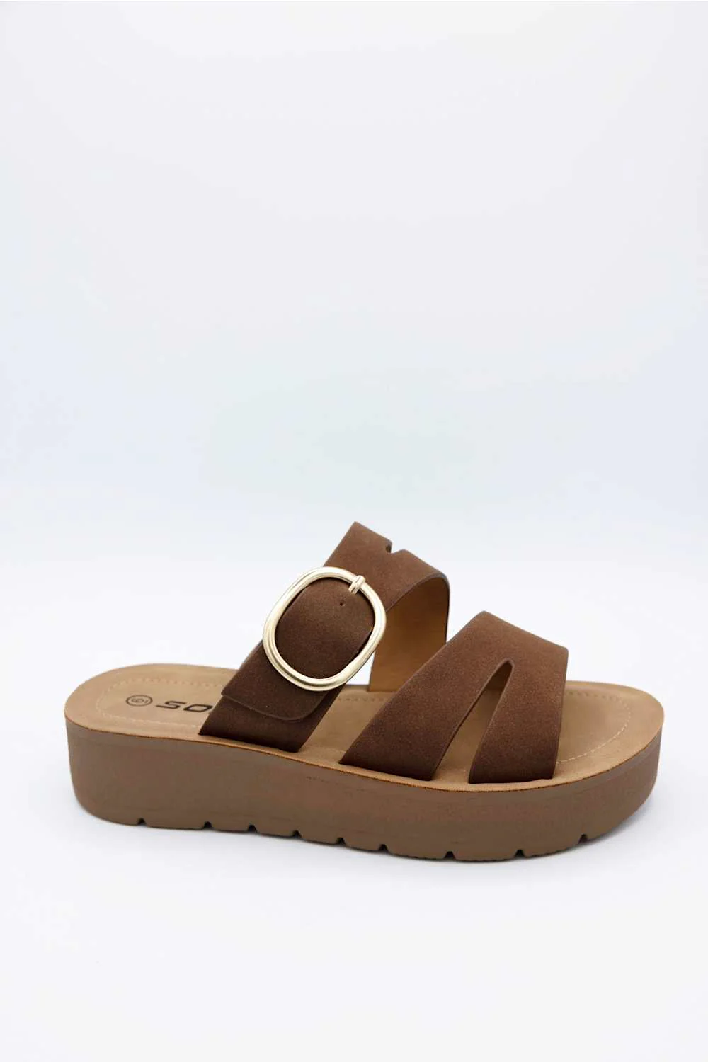Soda Hanson Platform Sandals for Women in Brown | HANSON-S BROWN - Image 2