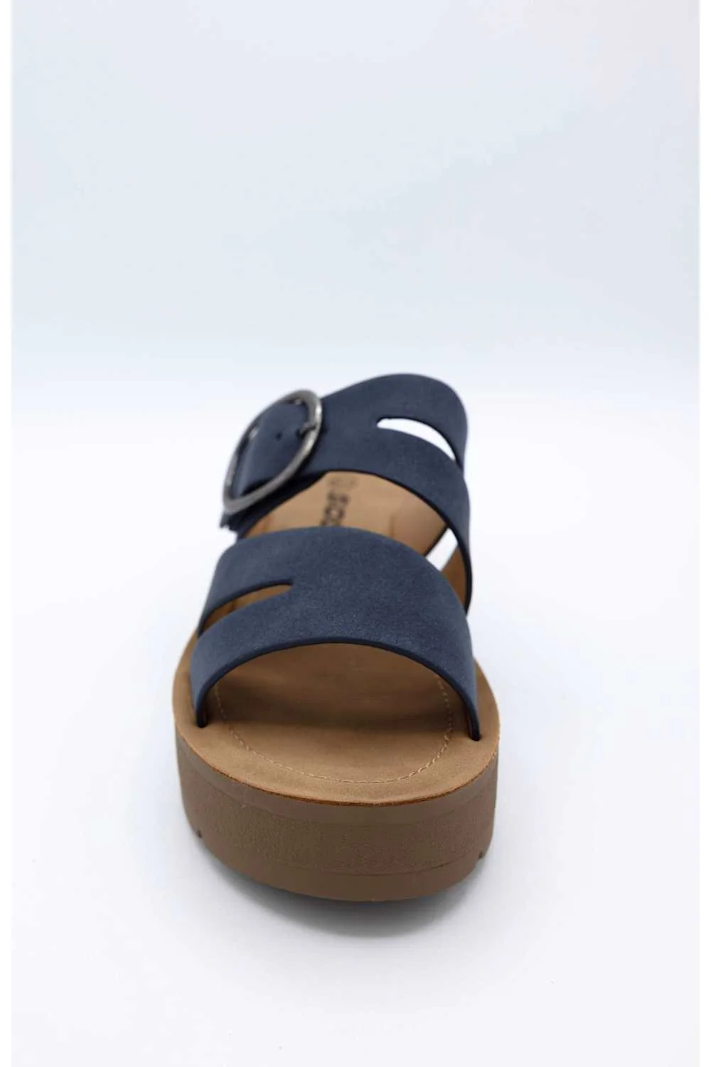 Soda Hanson Platform Sandals for Women in Navy | HANSON-S NAVY - Image 3