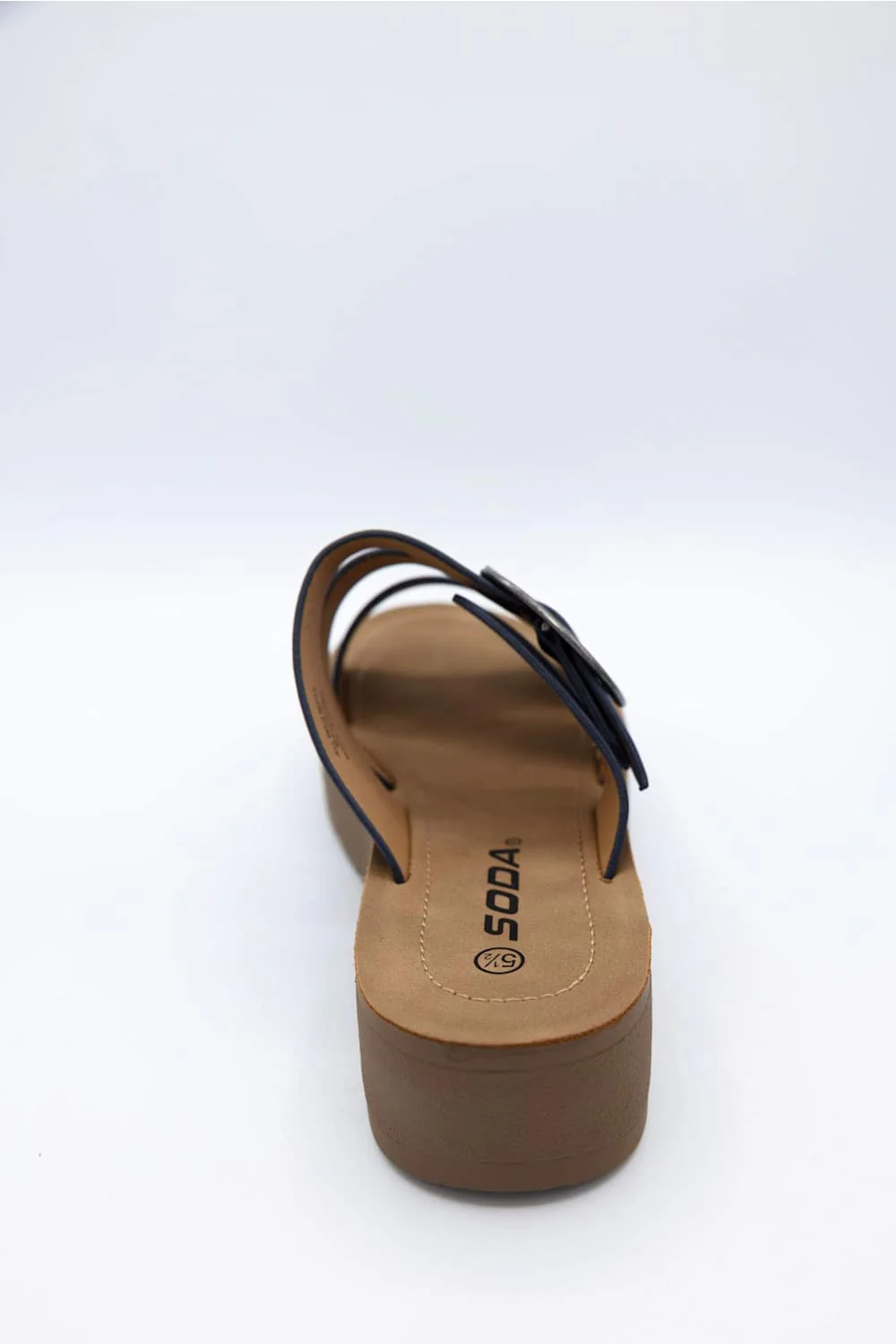 Soda Hanson Platform Sandals for Women in Navy | HANSON-S NAVY - Image 4