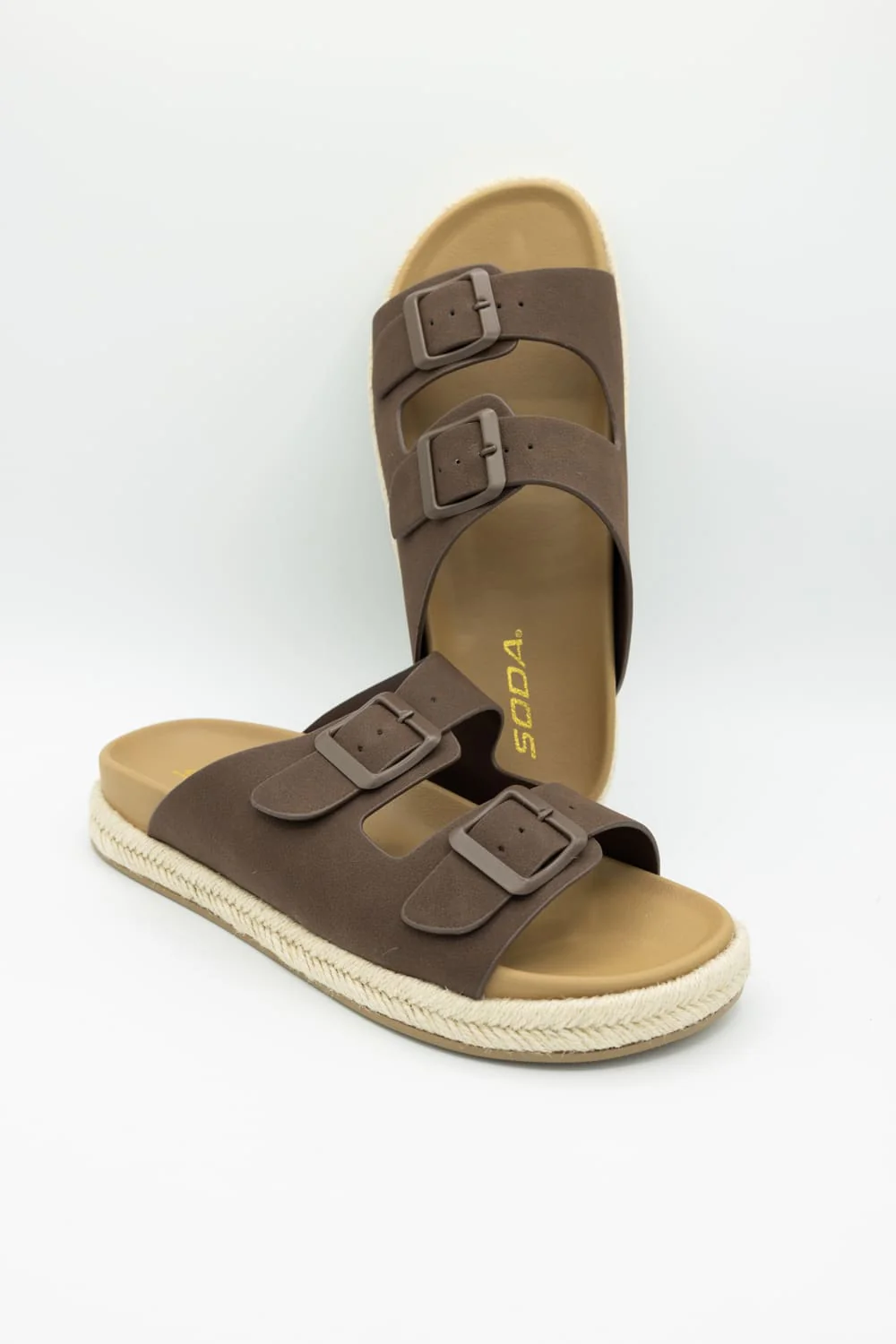 Soda Hertha 2 Buckle Platform Sandals for Women - Image 3