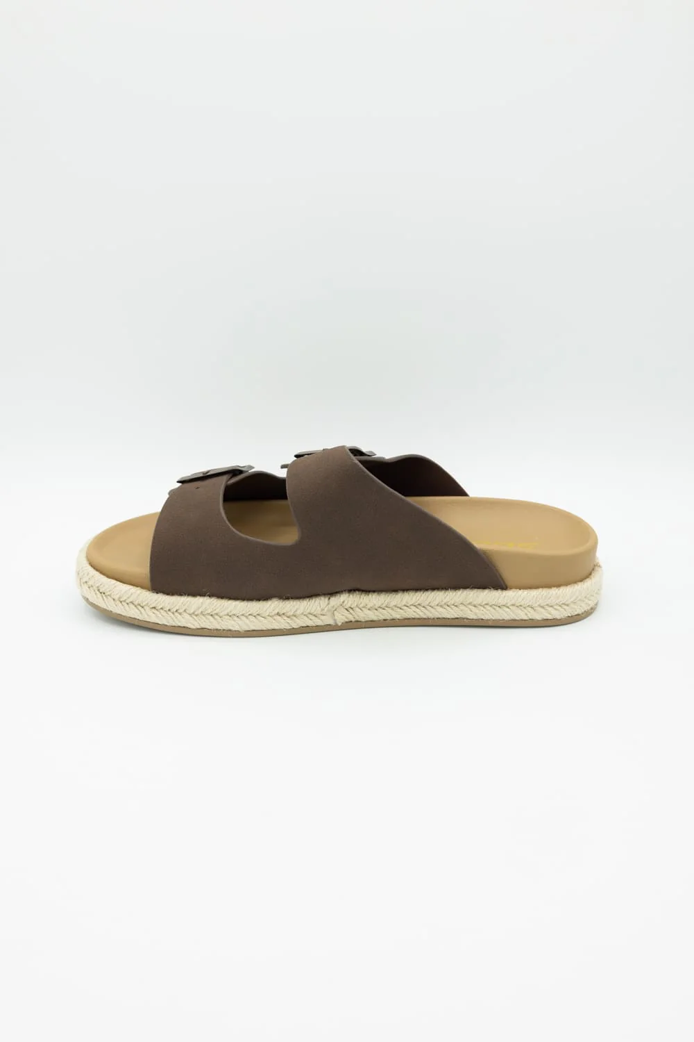 Soda Hertha Two Buckle Platform Sandals in Brown | HERTHA-S DK BROWN - Image 5