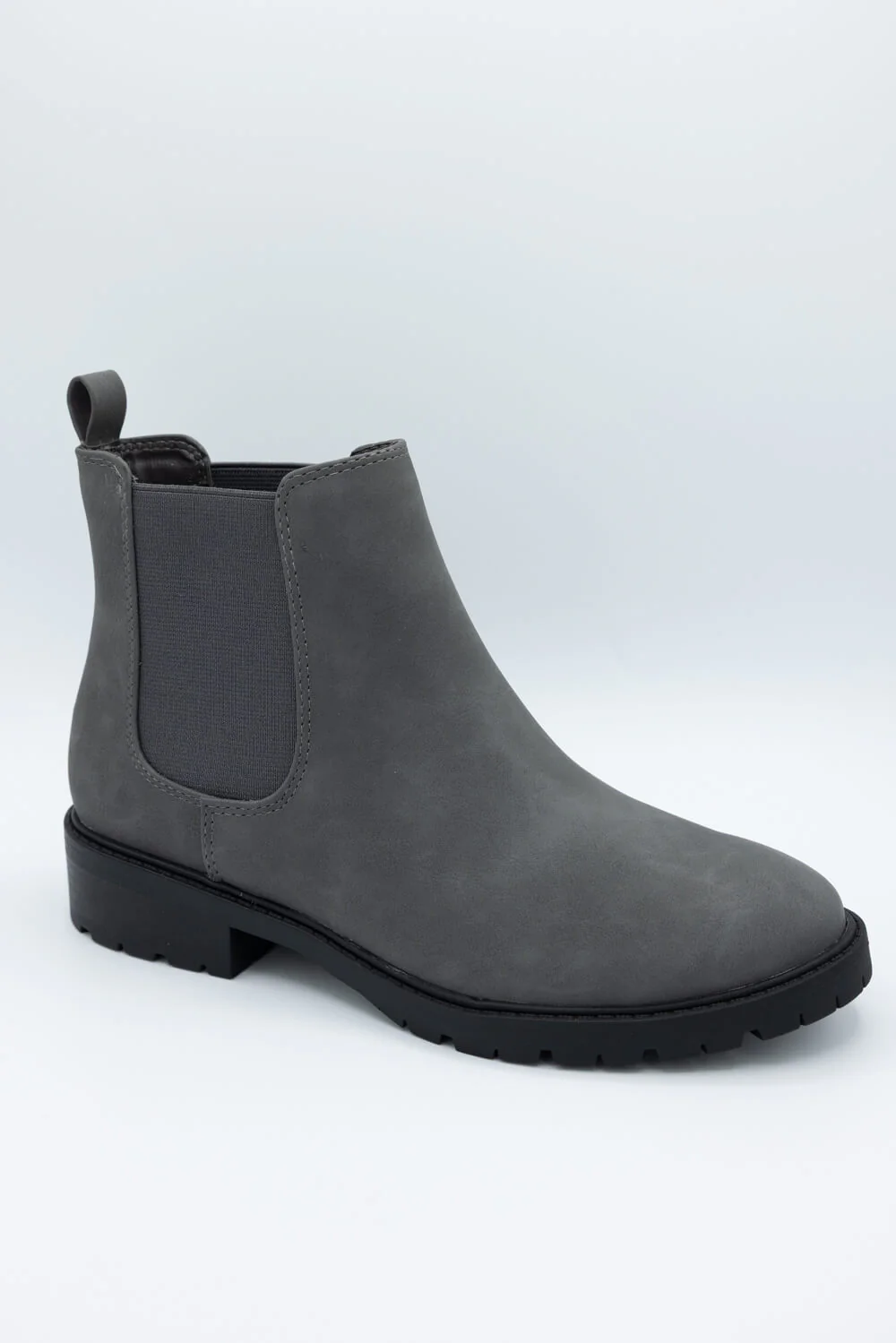 Soda Hopper Chelsea Lug Booties for Women in Grey | HOPPER-S DK GRAY - Image 2