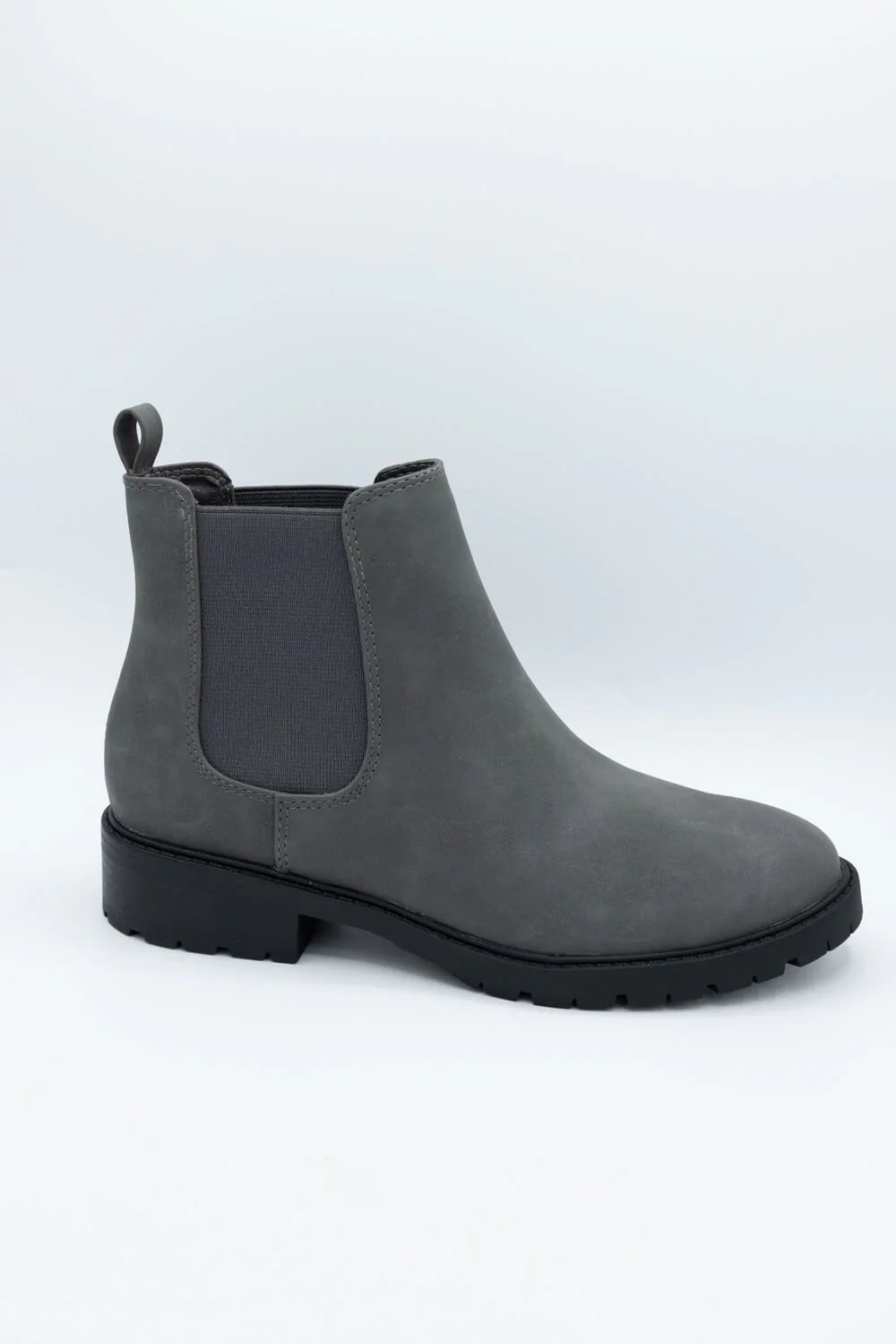 Soda Hopper Chelsea Lug Booties for Women in Grey | HOPPER-S DK GRAY - Image 4