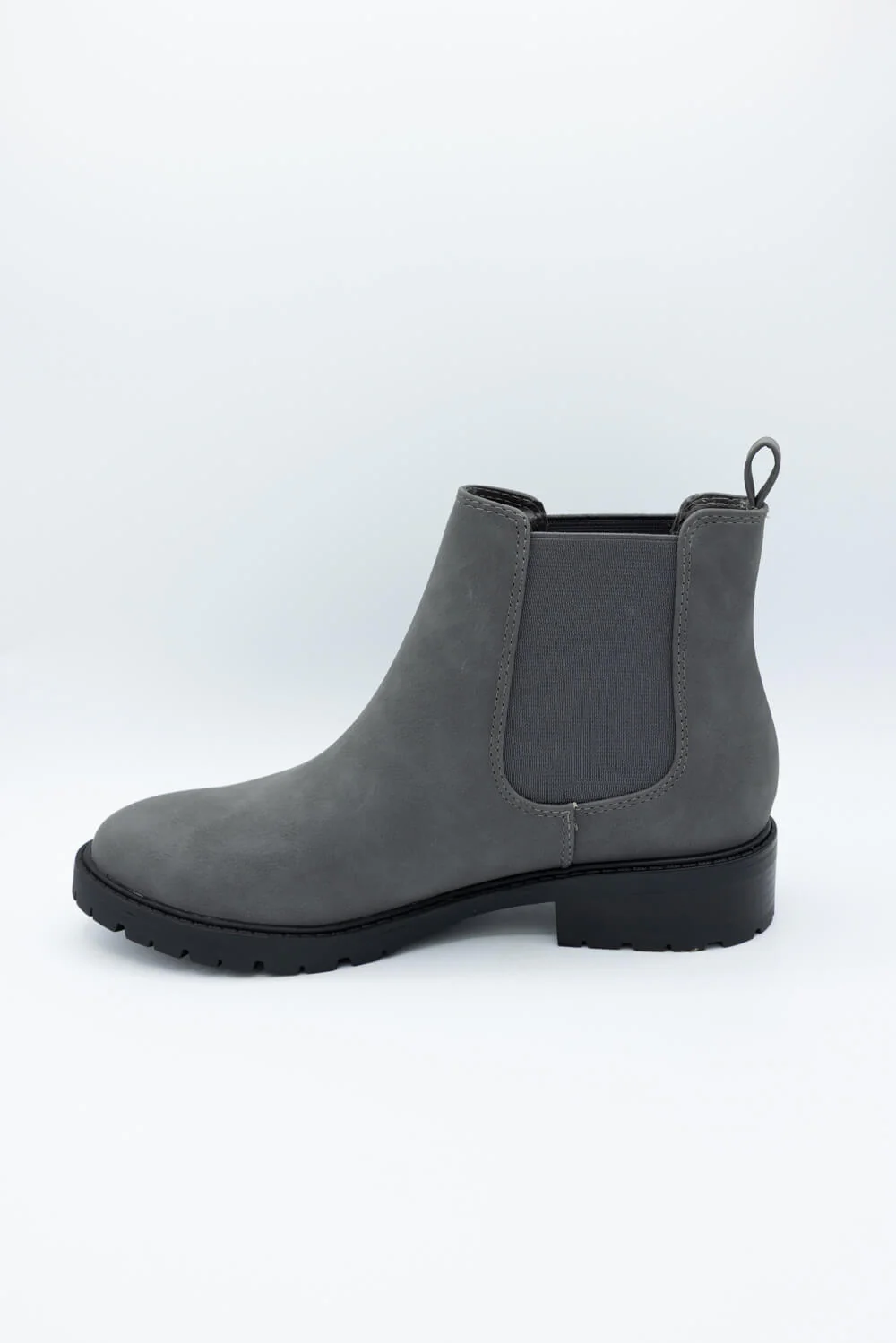 Soda Hopper Chelsea Lug Booties for Women in Grey | HOPPER-S DK GRAY - Image 5