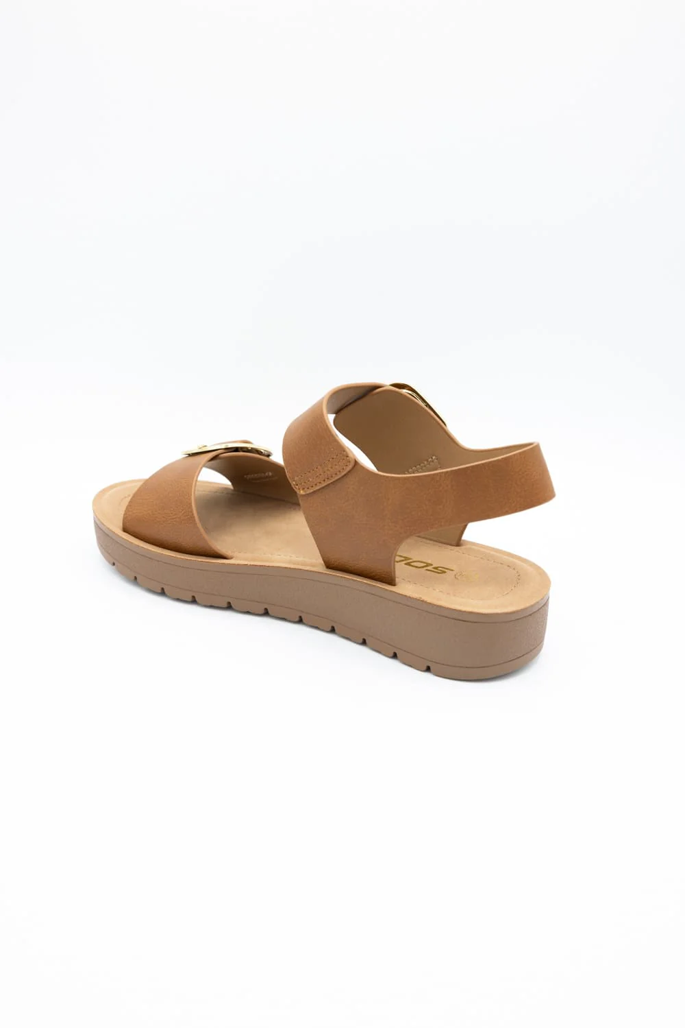Soda Jackie Platform Sandals for Women in Tan | JACKIE-S TAN - Image 4