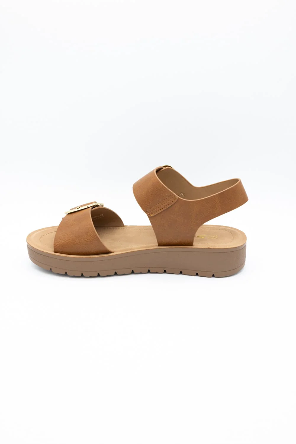 Soda Jackie Platform Sandals for Women in Tan | JACKIE-S TAN - Image 5