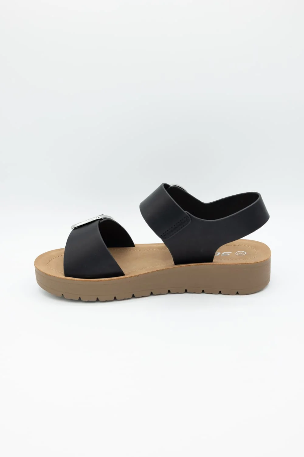 Soda Jackie Platform Sandals for Women in Black/Tan | JACKIE-S BLACK/TAN - Image 6