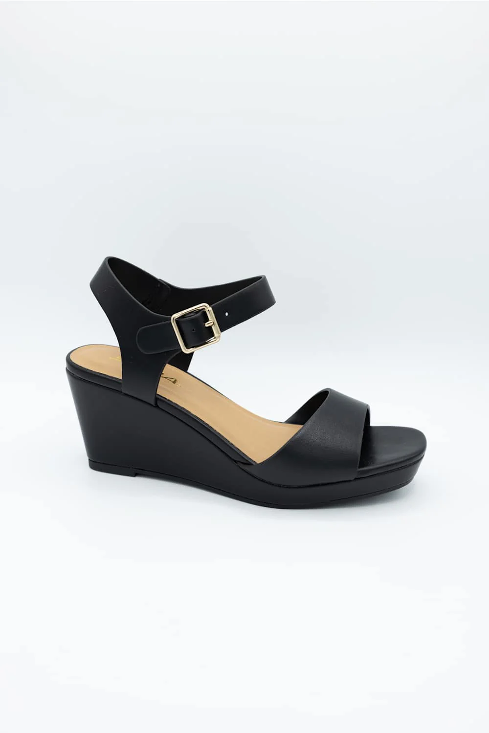 Soda Kate Wedges for Women in Black | KATE-S BLACK - Image 3