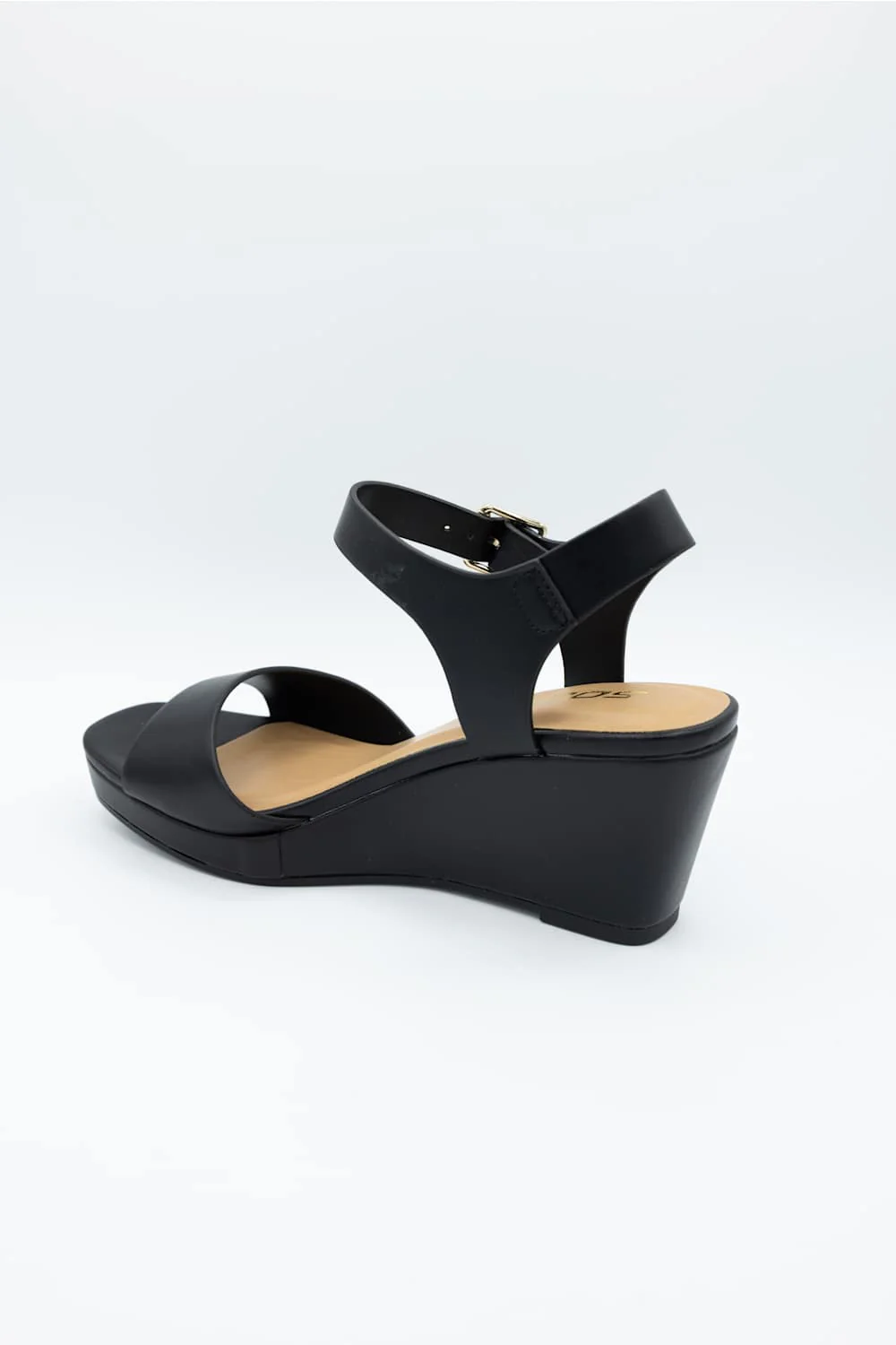 Soda Kate Wedges for Women in Black | KATE-S BLACK - Image 4