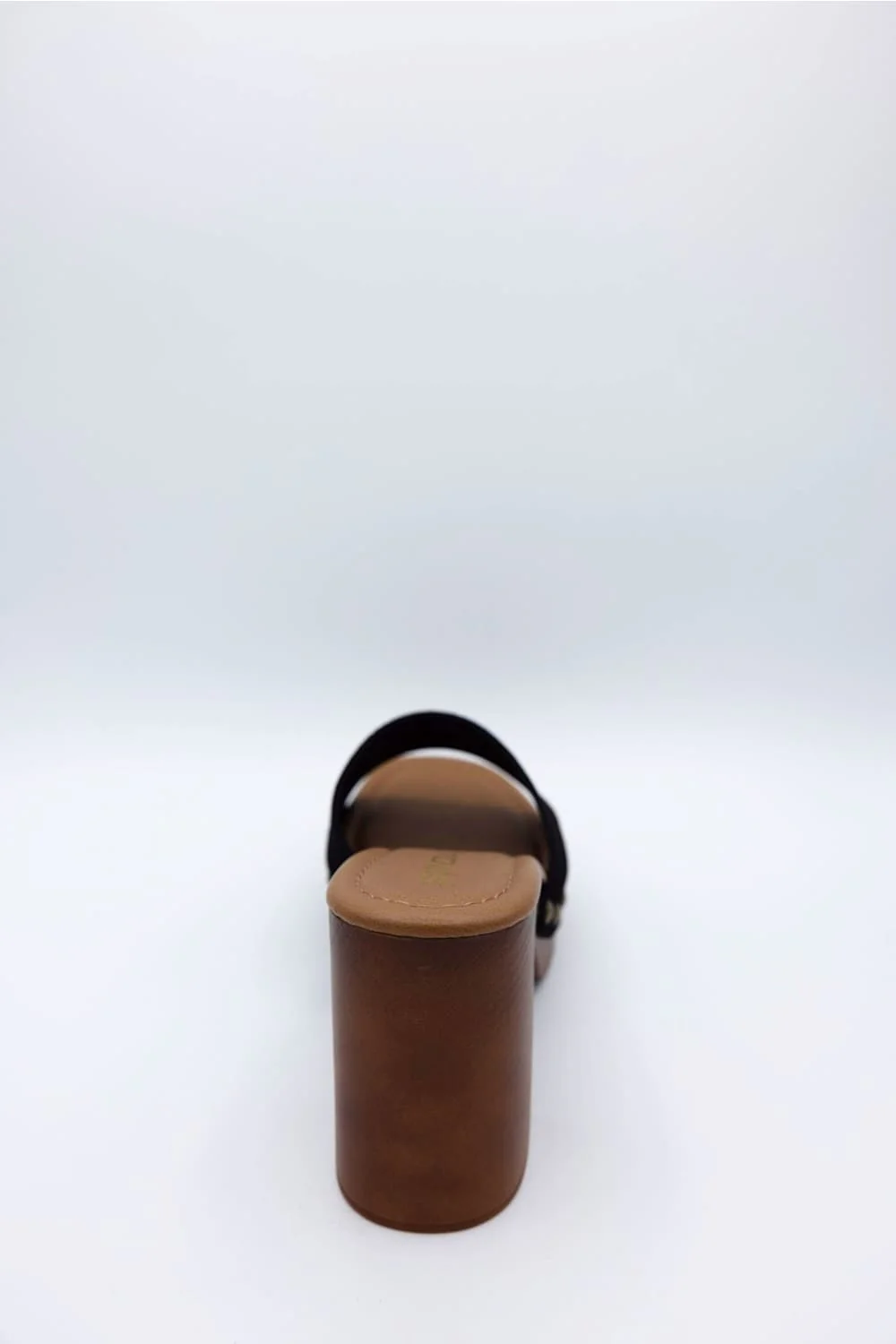 Soda Lemon Platform Block Heels for Women in Black | LEMON-S BLACK - Image 4