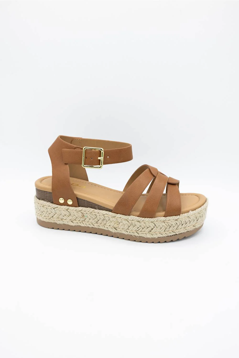 Soda Motive Rope Platform Sandals for Women in Tan | MOTIVE-S TAN - Image 3