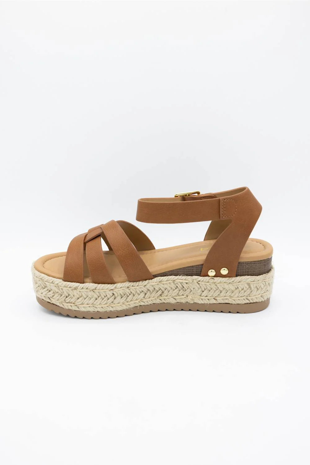 Soda Motive Rope Platform Sandals for Women in Tan | MOTIVE-S TAN - Image 5