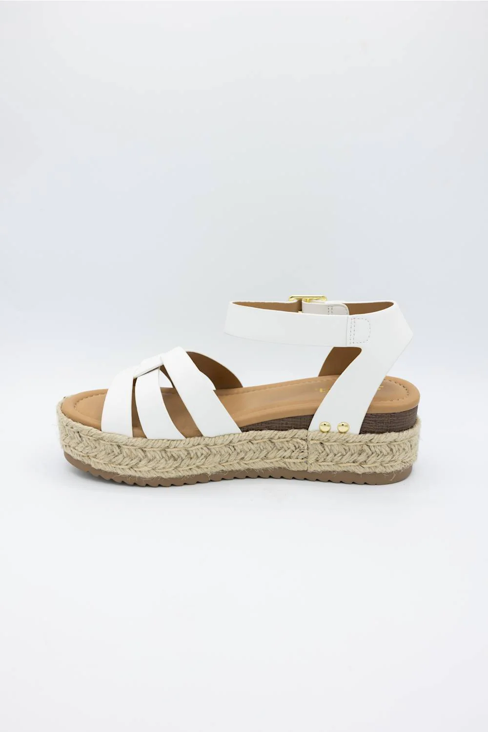 Soda Motive Rope Platform Sandals for Women in White | MOTIVE-S WHITE - Image 3