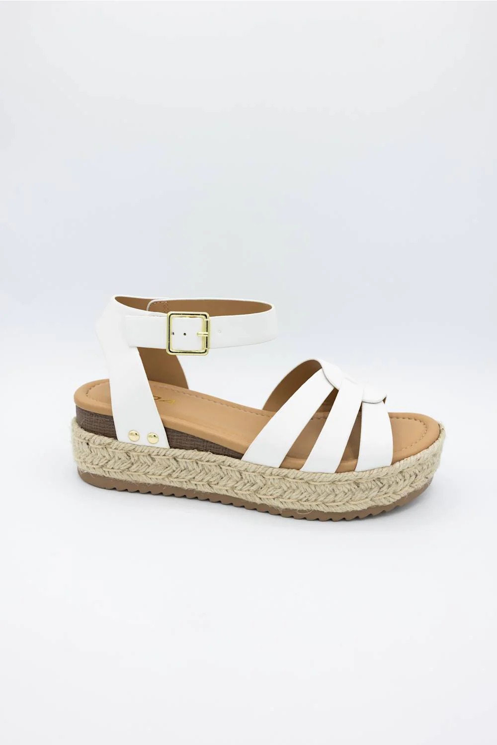 Soda Motive Rope Platform Sandals for Women in White | MOTIVE-S WHITE - Image 5