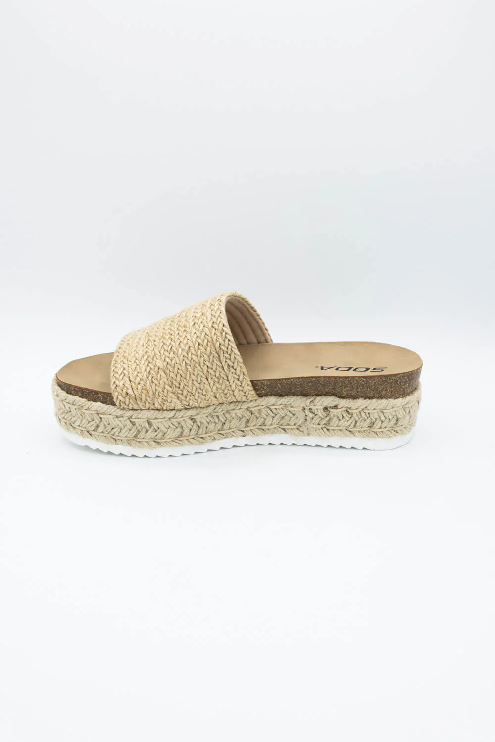 Soda Process Raffia Platform Sandals for Women in Beige | PROCESS-S DK BEIGE - Image 4