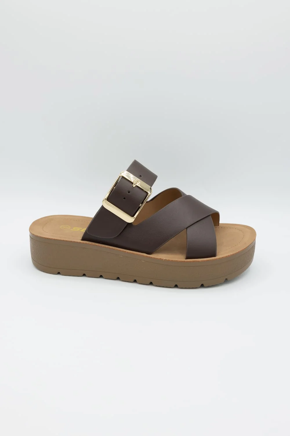 Soda Resume Platform Sandals for Women in Brown | RESUME-S BROWN - Image 5