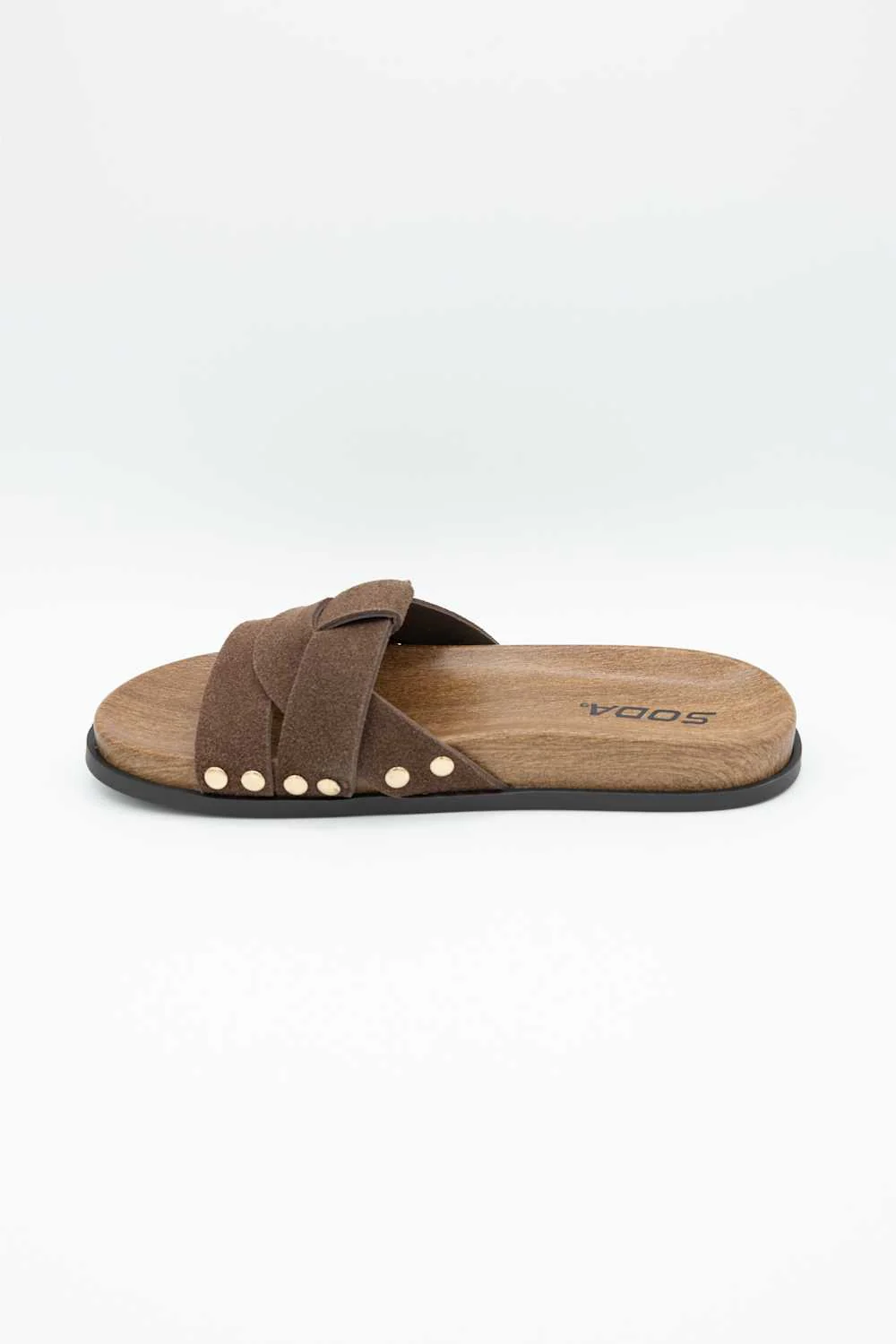 Soda Scout Slide Sandals in Brown | SCOUT-S BROWN - Image 4
